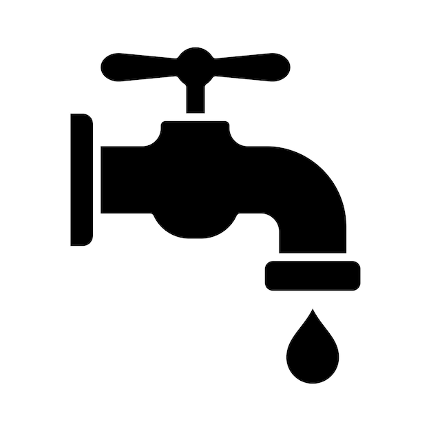 water tap icon vector design template in white background