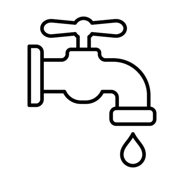 water tap icon vector design template in white background