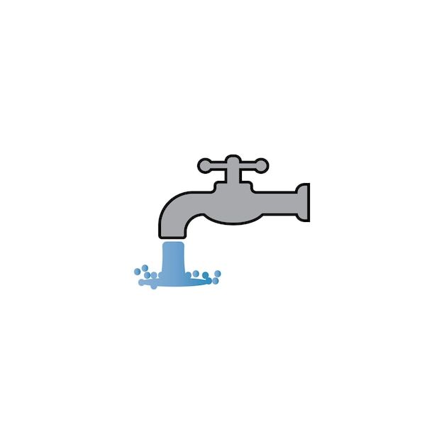 Water tap icon vector design