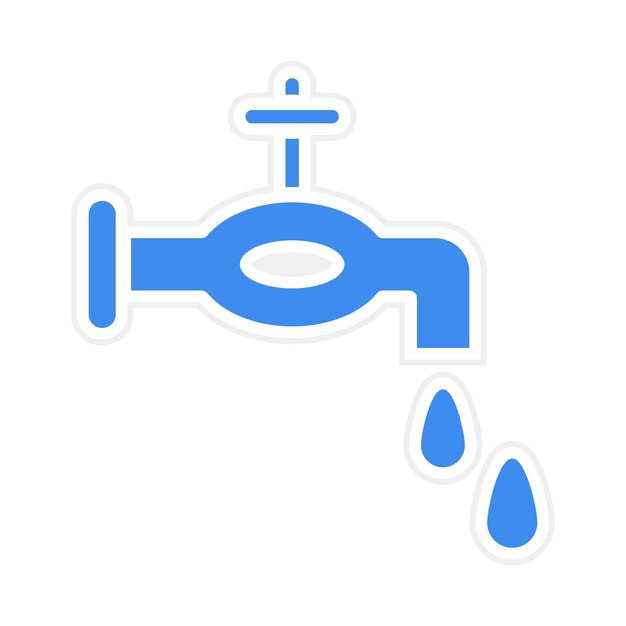 Vector water tap icon vector image can be used for laundry