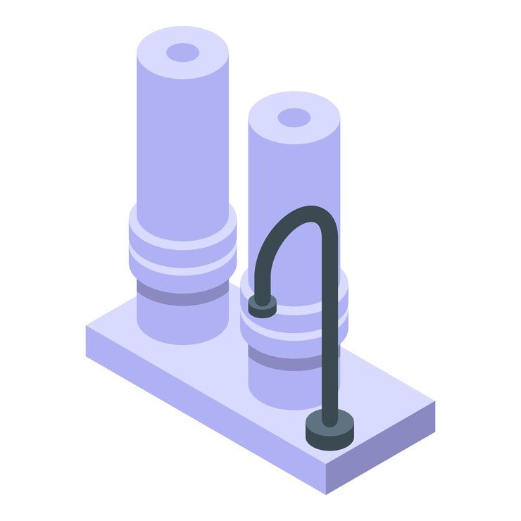 Vector water tap purification icon isometric of water tap purification vector icon for web design isolated on white background