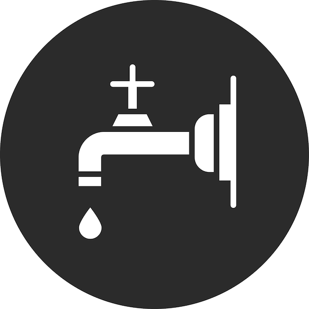 Water Tap vector icon illustration of Hygiene Routine iconset