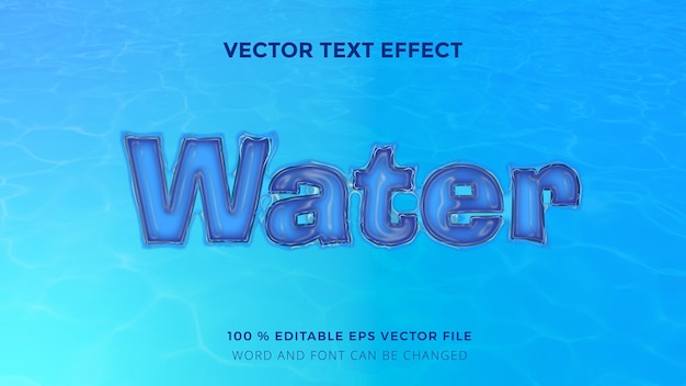 water text effect