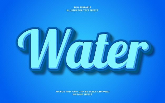 Water Text Effect