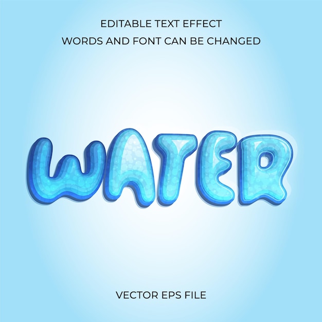 Water Text Effect