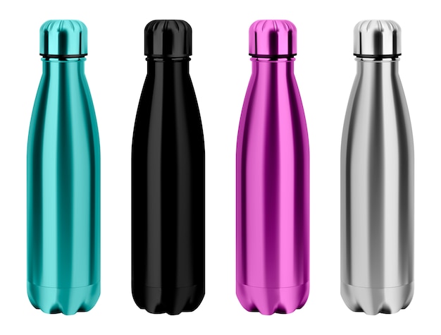 Water thermo bottle, reusable steel metal flask