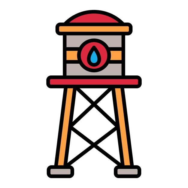 Vector water tower icon