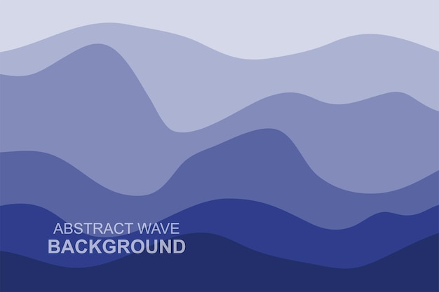 Water Wave Background Design Abstract Vector Blue Ocean Walpaper Template