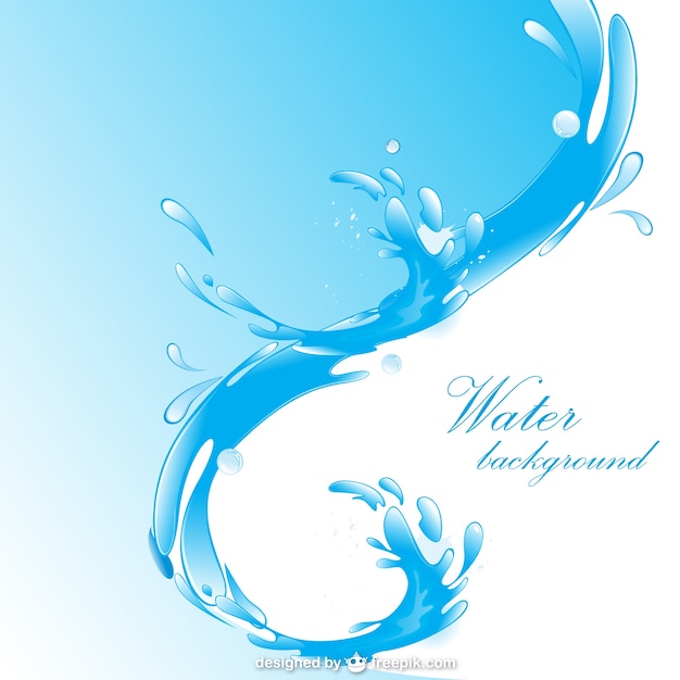 Vector water wave background