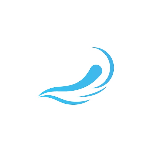 Water wave beach logo vector