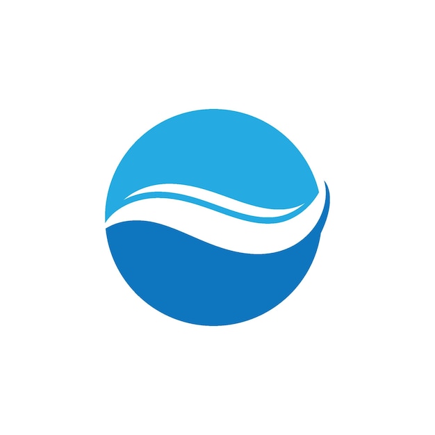 Water wave beach logo vector