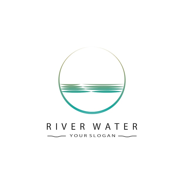 Water wave icon vector illustration template design