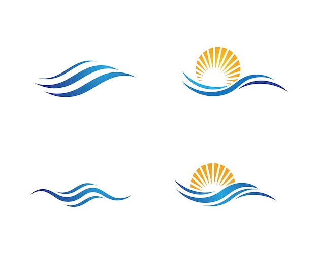 Water wave icon vector illustration