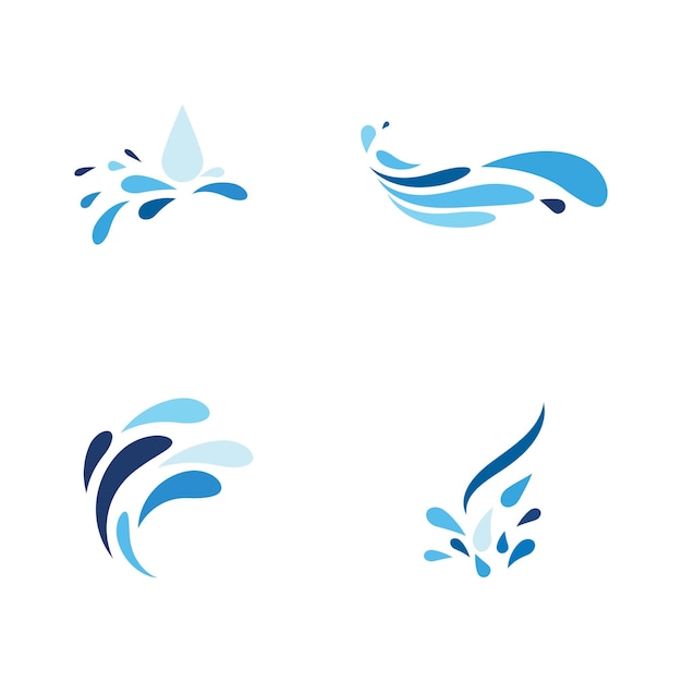 Water wave icon vector