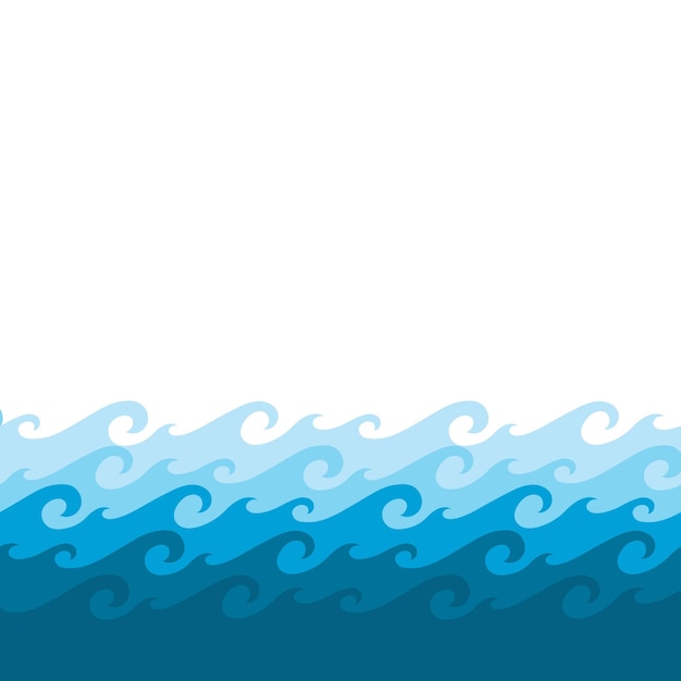 Vector water wave icon vector