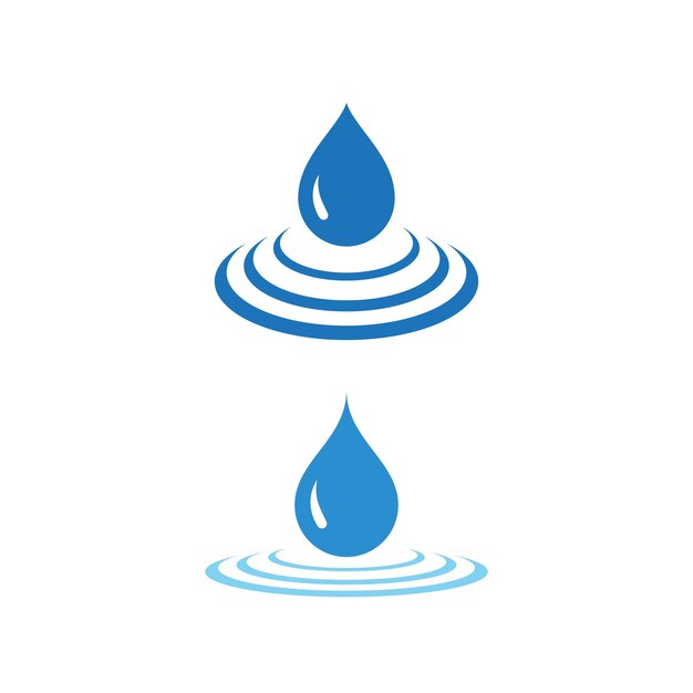 Water wave icon vector