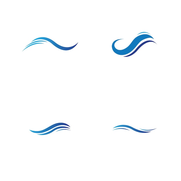 Water wave icon vector