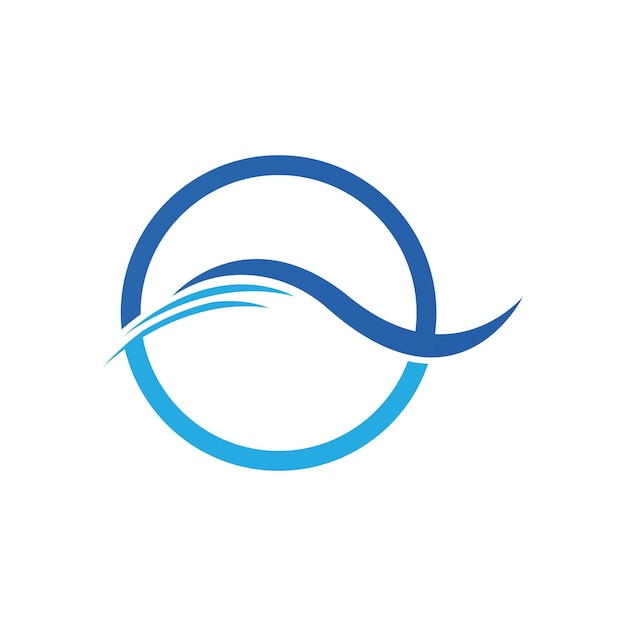 Water wave icon vector