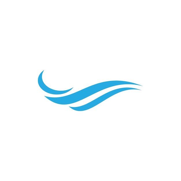 Water Wave illustration logo template vector