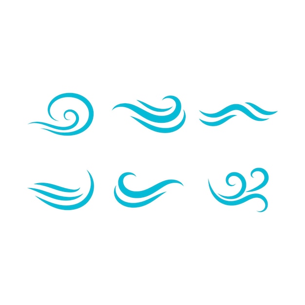 Вактор шаблона иллюстрации логотипа "Водная волна"