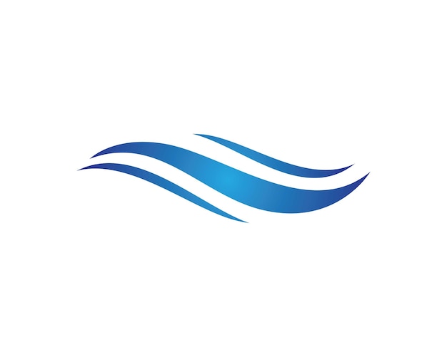 Water wave logo sjabloon