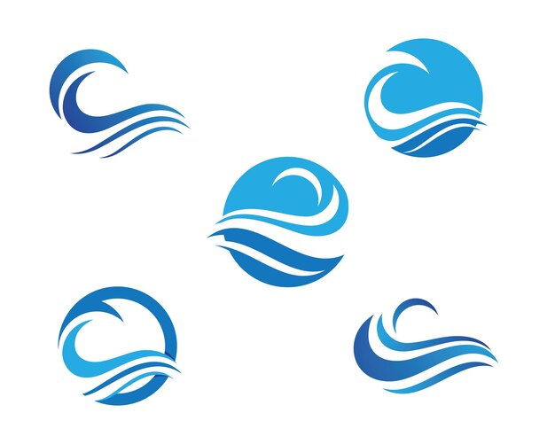 Water Wave Logo Template