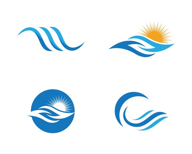 Water Wave Logo Template