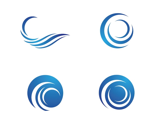 Water wave Logo Template