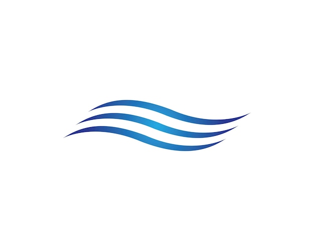 Water Wave symbol and icon Logo Template vector