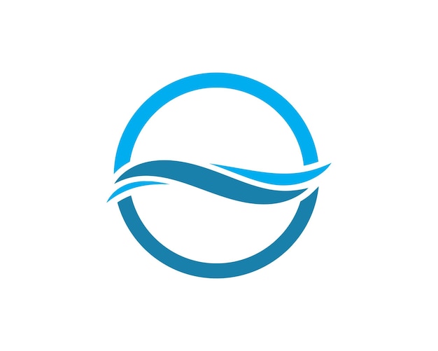 Water Wave symbol and icon Logo Template vector