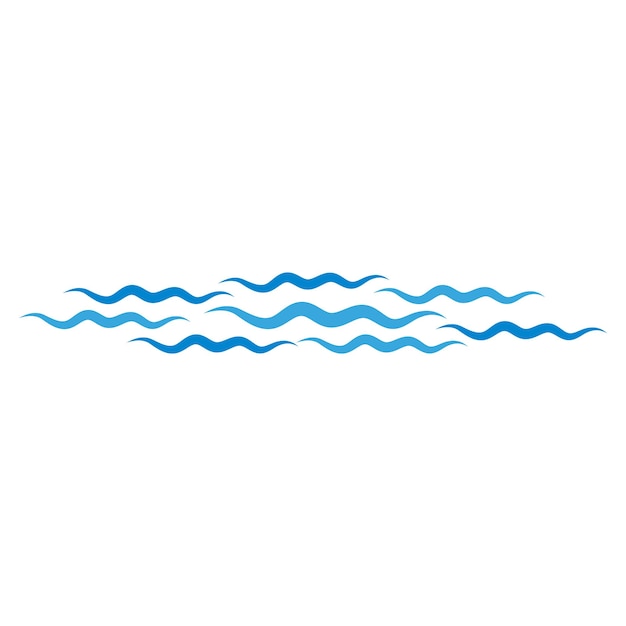 Water Wave symbol and icon Logo Template