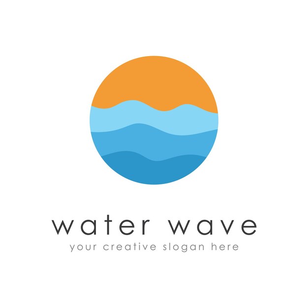 Vector water wave