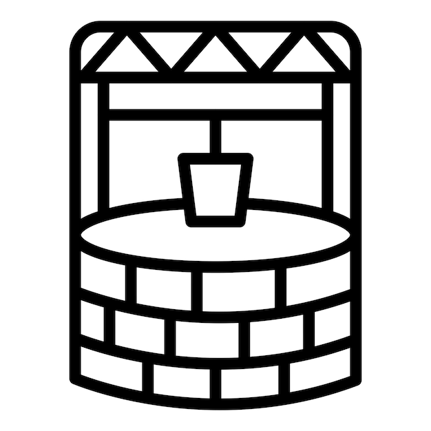 Water Well Icon Style