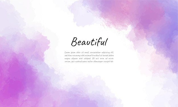 Vector watercolor abstract background vector design