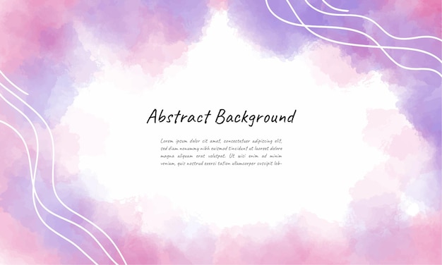 watercolor abstract background vector design