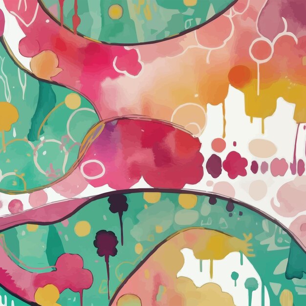 Vector watercolor abstract background