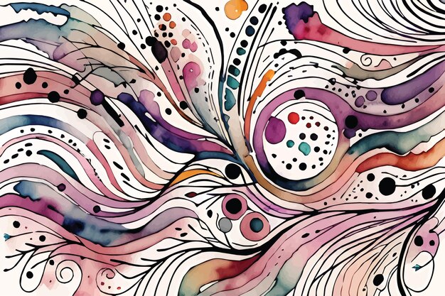 Vector watercolor abstract background