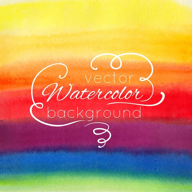 Watercolor abstract colorful background