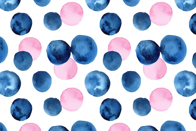 Vector watercolor abstract dotty seamless pattern