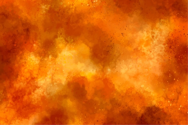 Vector watercolor amber background