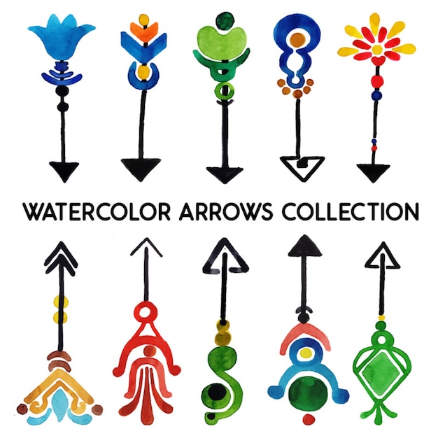 Watercolor Arrows Collection