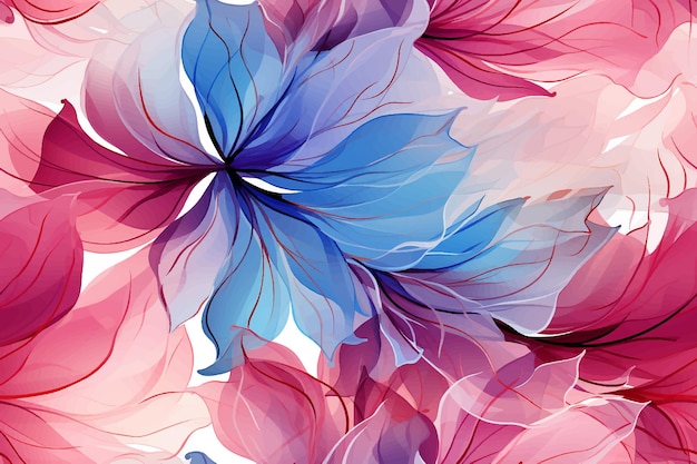 Watercolor art background Digital wallpaper design with flower paint brush line art