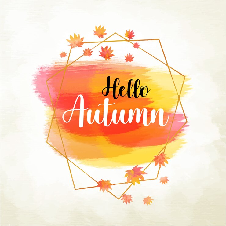वेक्टर watercolor autumn background