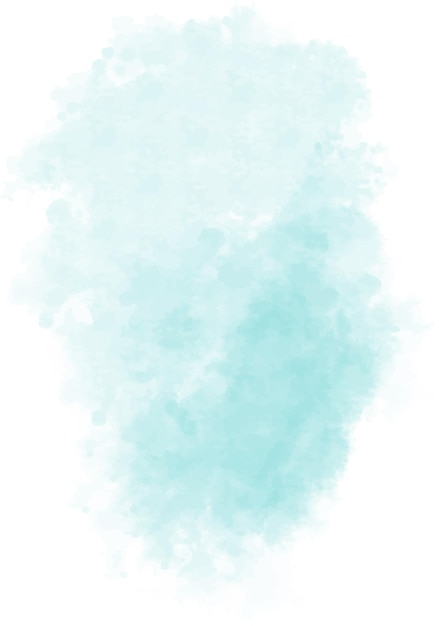 Vector watercolor background stain of blue color