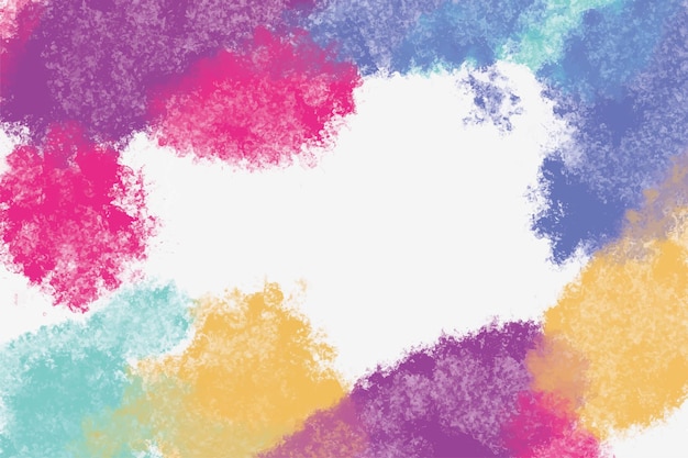 Watercolor background with colorful stains