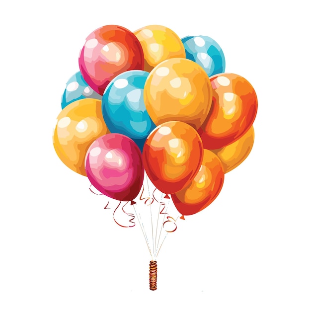 Vector watercolor ballon clipart