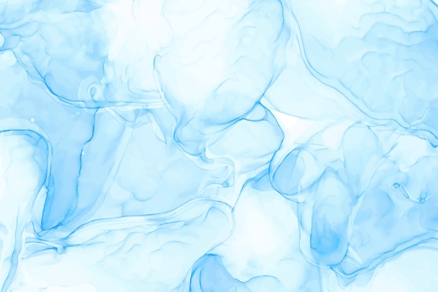 Watercolor blue alcohol ink background