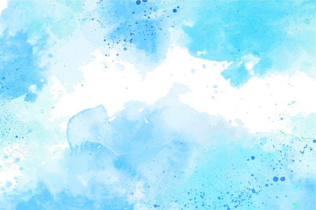 Vector watercolor blue background