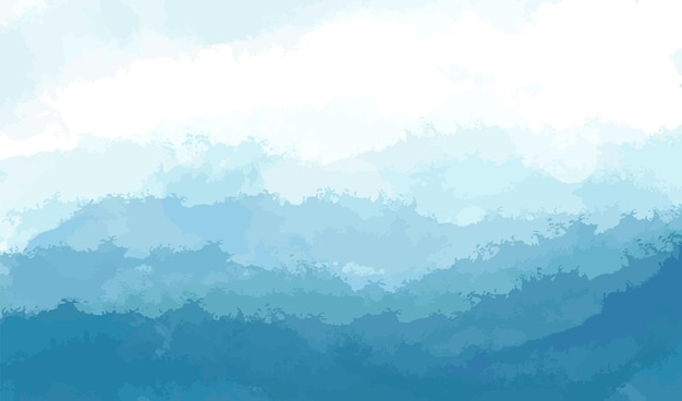 수채화 파란색 배경