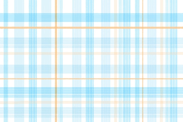 Watercolor blue and orange line plaid repeat seamless pattern background